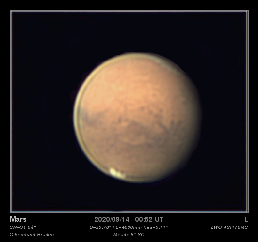 Mars 14.09.2020 um 00:52 UT